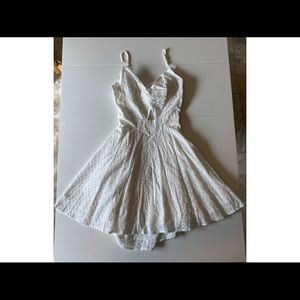 Shein, white dress, large